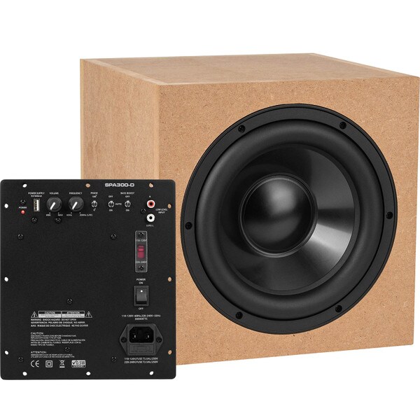 Main product image for Hi-Output Powered Dayton Audio Reference 8" Mini Subwoofer Kit 300 Watts300-7328